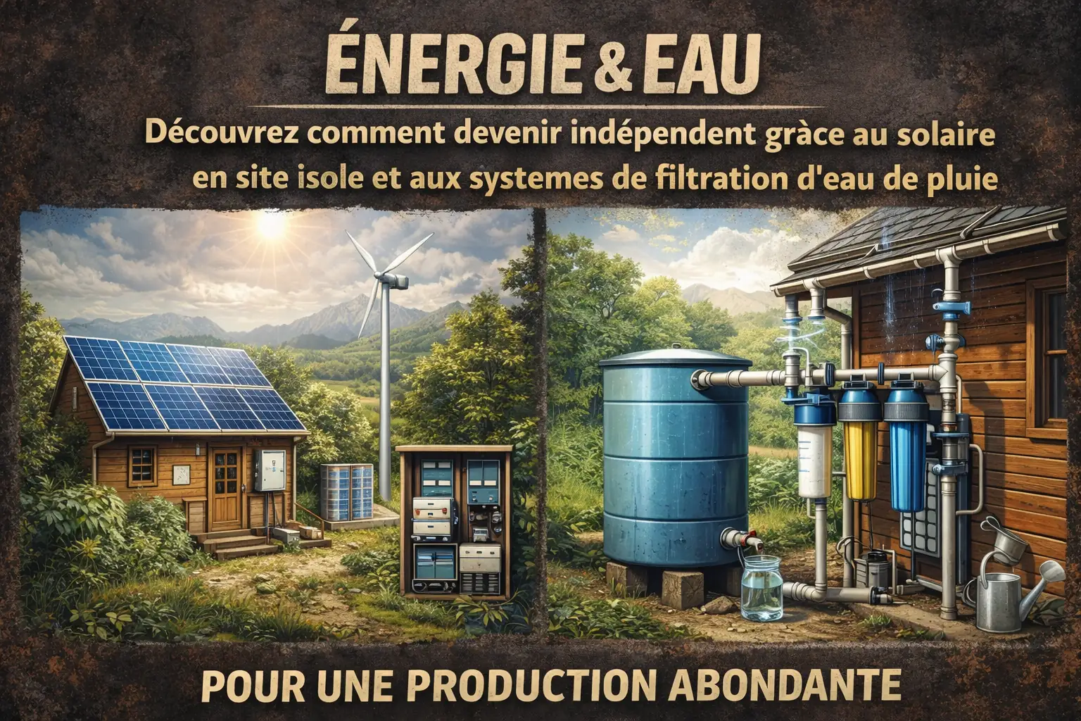 Énergie & eau : Le guide de l’indépendance en site isolé energie et eau