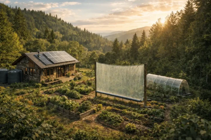 le collecteur de brouillard et de rosée à filet le collecteur de brouillard et de rosée à filet